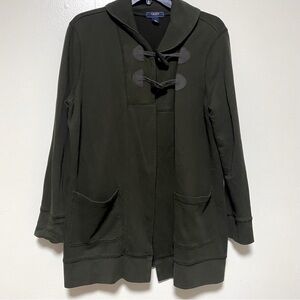 Chaps Denim Women’s L Olive Green Toggle Button-Front Cardigan